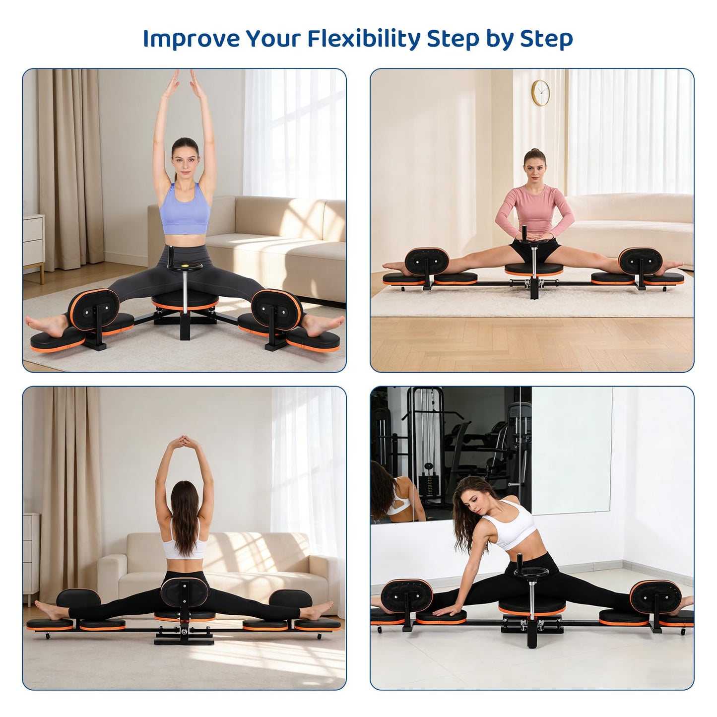 Olenyer Leg Stretcher,220lbs Heavy Leg Stretch Machine,200° Adjustable Split Machine for Ballet,Home Gym Leg Stretching Training Machine, Suitable for Ballet, Dance, Yoga, Home Gym Dedicated