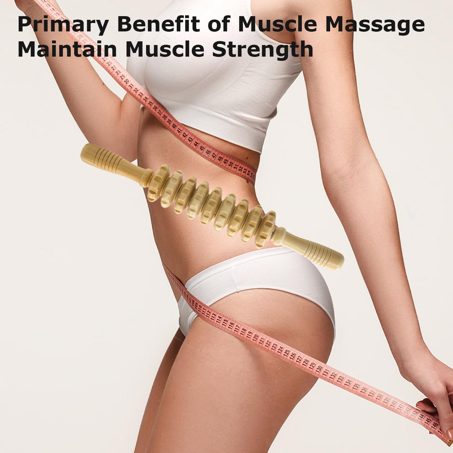 Wood Therapy Massage Tools for Body Sculpting & Cellulite Reduction – Manual Lymphatic Drainage Massager Roller Stick for Smooth Skin & Firming