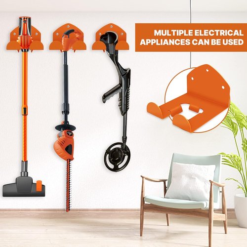 Flexi Rods Garage Organizer Wall Hanger - Versatile Tool Rack for Trimmers & Garage Tools | 1 Pack