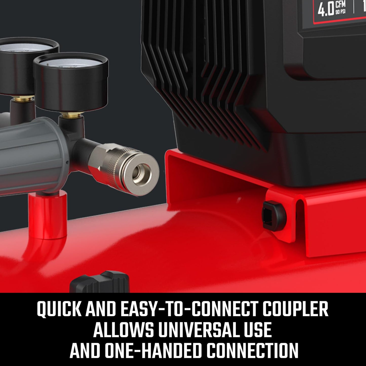 CRAFTSMAN Air Compressor 8 Gallon Oil-Free 1.8 HP Max 150 PSI Horizontal Tank with 10 PCS Accessories