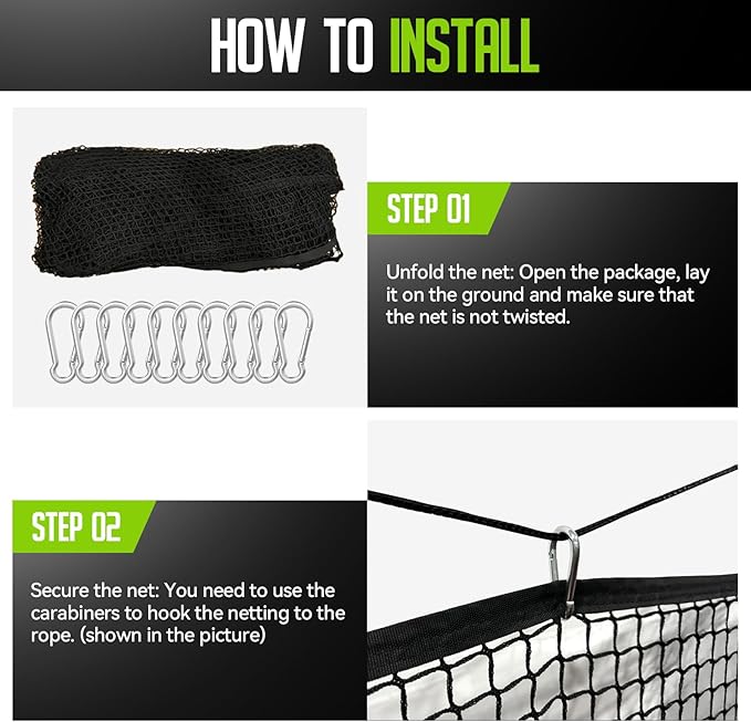 Golf Net, 10x20ft Golf Practice Net with Carry Bag, Double Finished Seam, Durable and Portable, Hitting Net for Backyard, Multiple Sports Net Barrier Net Indoor Outdoor Use