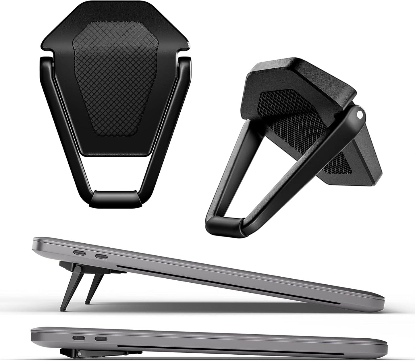 ZELMINE 10-15.6 Inches Laptop Stand for Desk, Portable Anti-Slip Keyboard Riser, Zinc Alloy Keyboard Stands, Computer