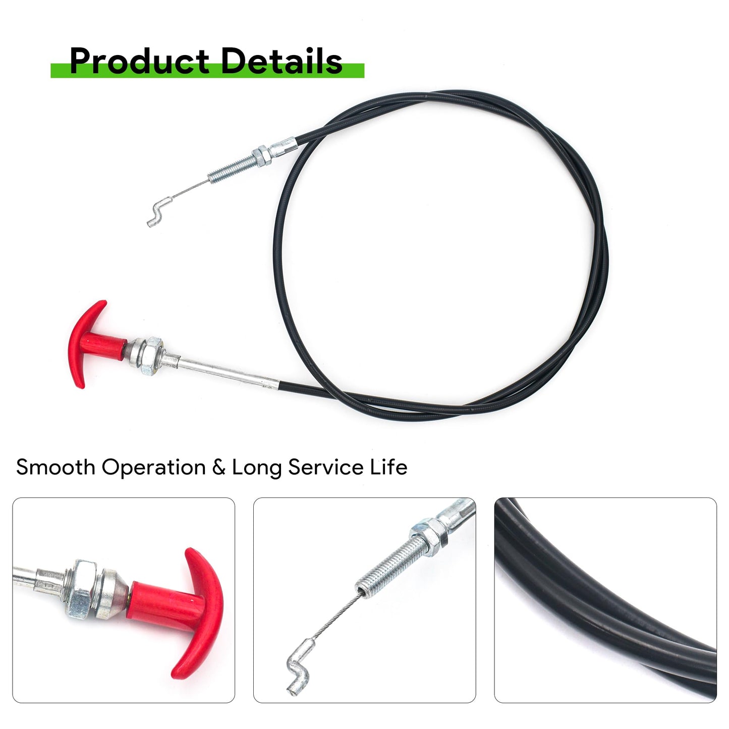 GEARLINTON 946-04058 Reverse Clutch Cable for Troy Bilt Bronco Tiller Lawn Mowers, Compatible with MTD Self Propelled Mowers, Replaces OEM# 746-04058 GW-1916719