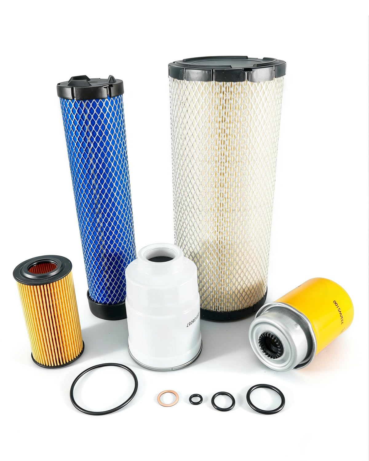 Filter Kit Fit for JCB Excavator 100C-1 100C-2 210 210T 215 8085ZTS 85ZOPTIMUM 86C-1 TM220 Replace 333/G6057 334/V6243 333/W5100 32/919001 32/919002