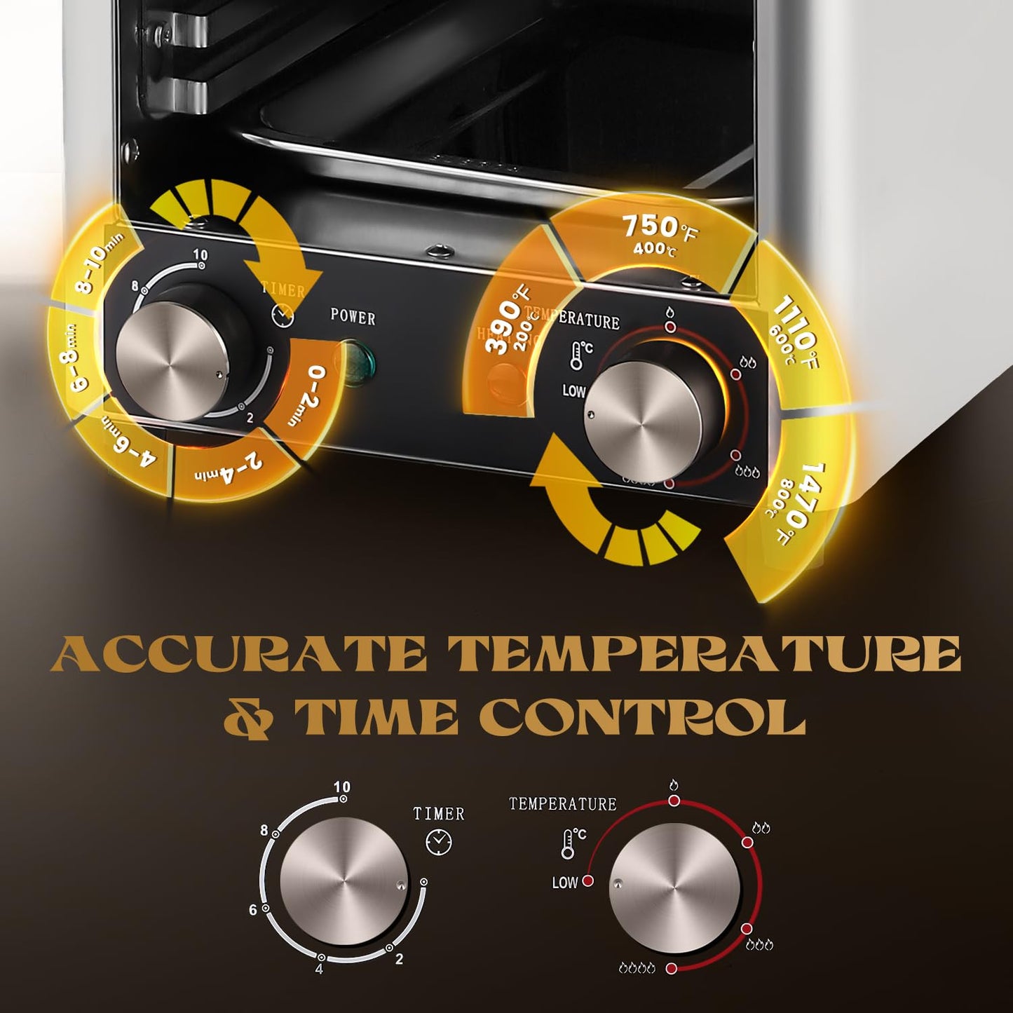 Newhai Electric Steak Broiler 1700W Indoor Commercial Steak Grill Automatic Steak Broiler for Carnivores Time Temperature Adjustable for Beef Chicken Vegetables 110V US