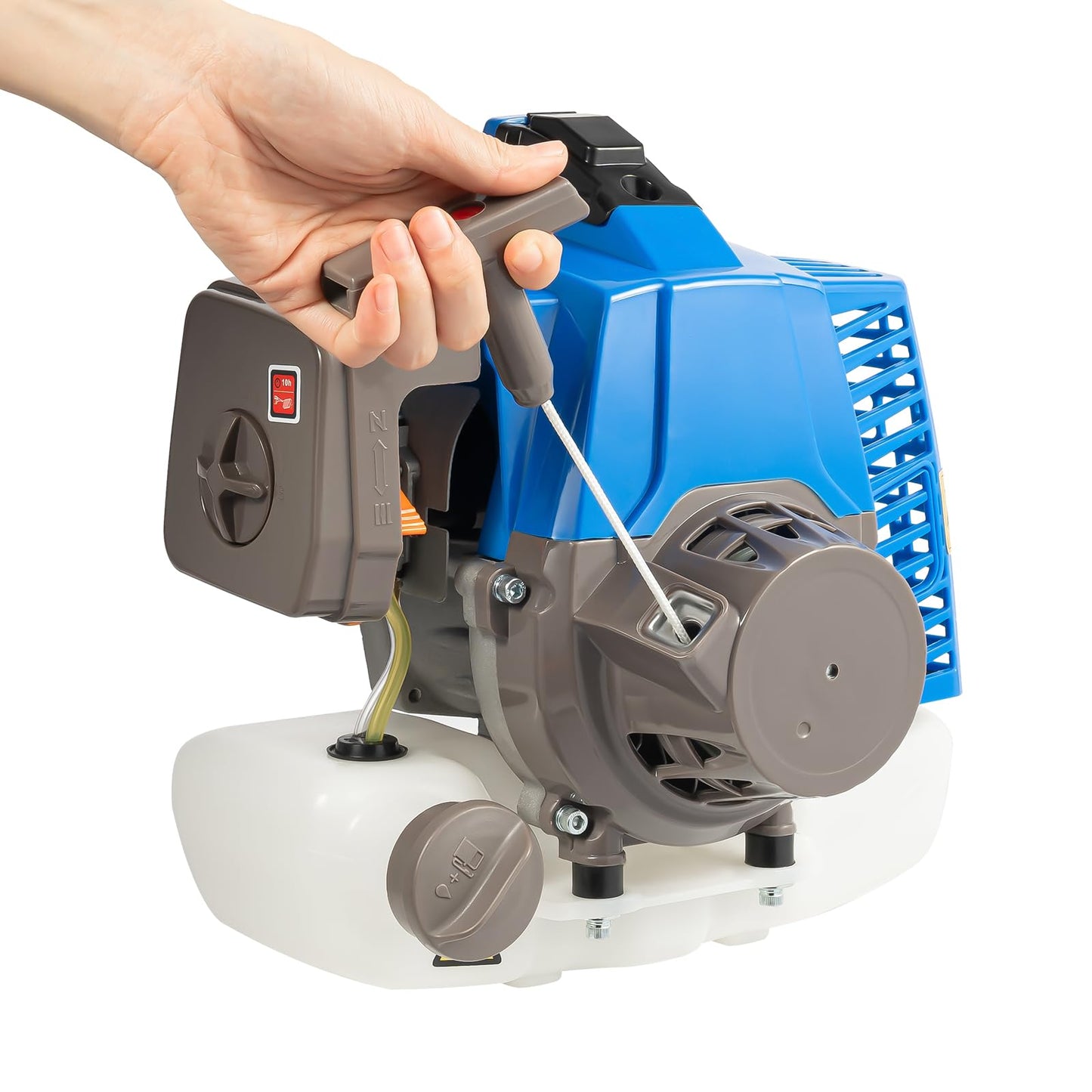63CC 2-Stroke Gas Powered Earth Auger Post Hole Digger with 11.81" Drill, 3HP Hole Digging Machine Auger Spiral Drill Bit Borer Fence Ground Drill for Garden & Lawn Digging Planting Drilling (Blue)