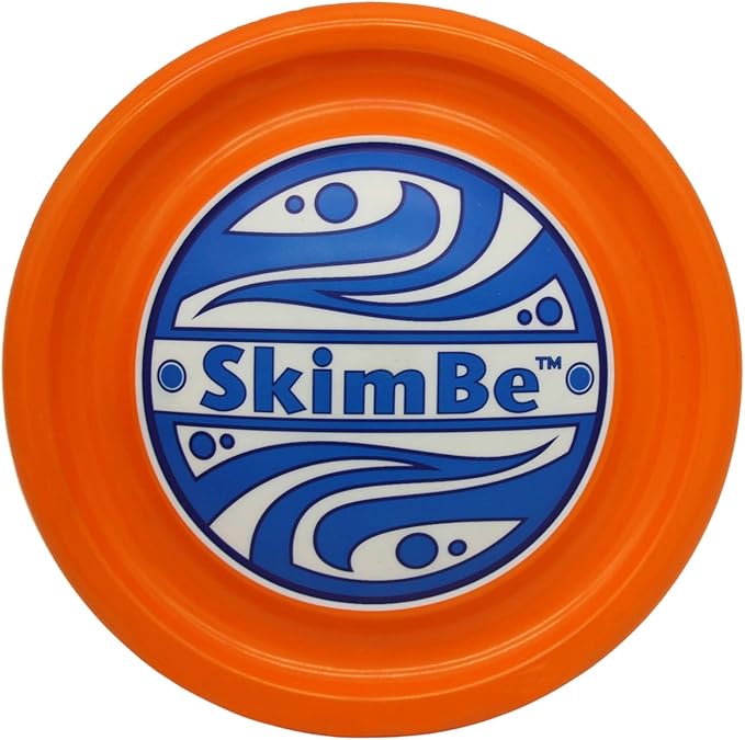 Disc - Water Disc Toy for Spring & Summer Fun - Skips, Slides, Jumps - Pools, Beaches & Backyards Fun for All Ages (Orange)
