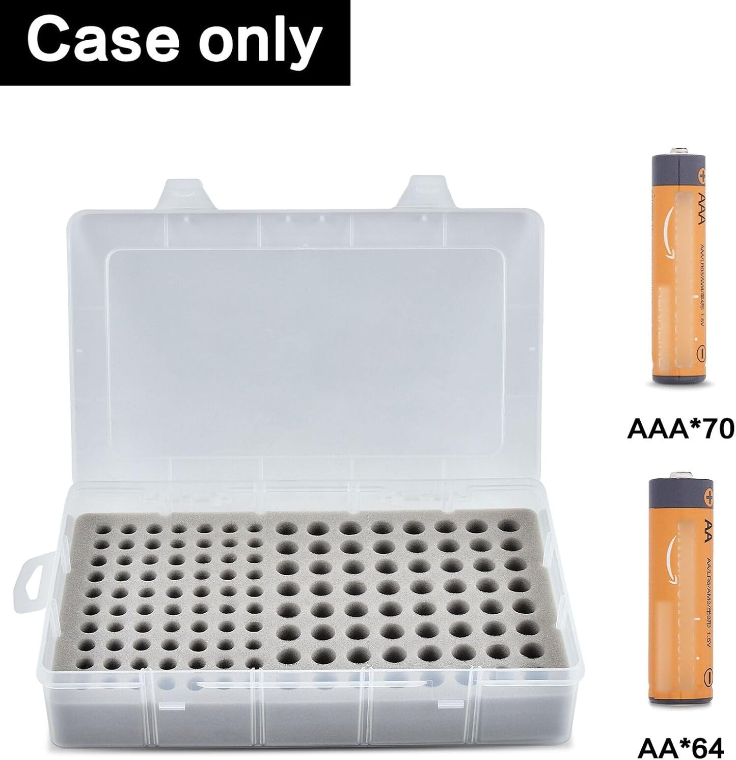 134pcs Xuerdon Battery Storage Organizer Case, Battery Vault Box Holder Container for AA AAA Batteries, Garage