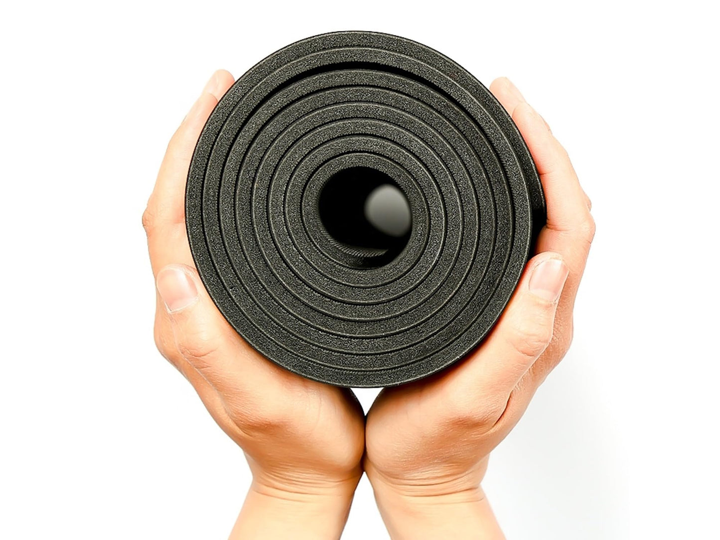 Premium Yoga Mat - 5mm Thick, Extra Wide & Long, Non-Slip Natural Rubber Base & PU Top, Anti-Tear, Ideal for Yoga, Pilates, and Fitness.