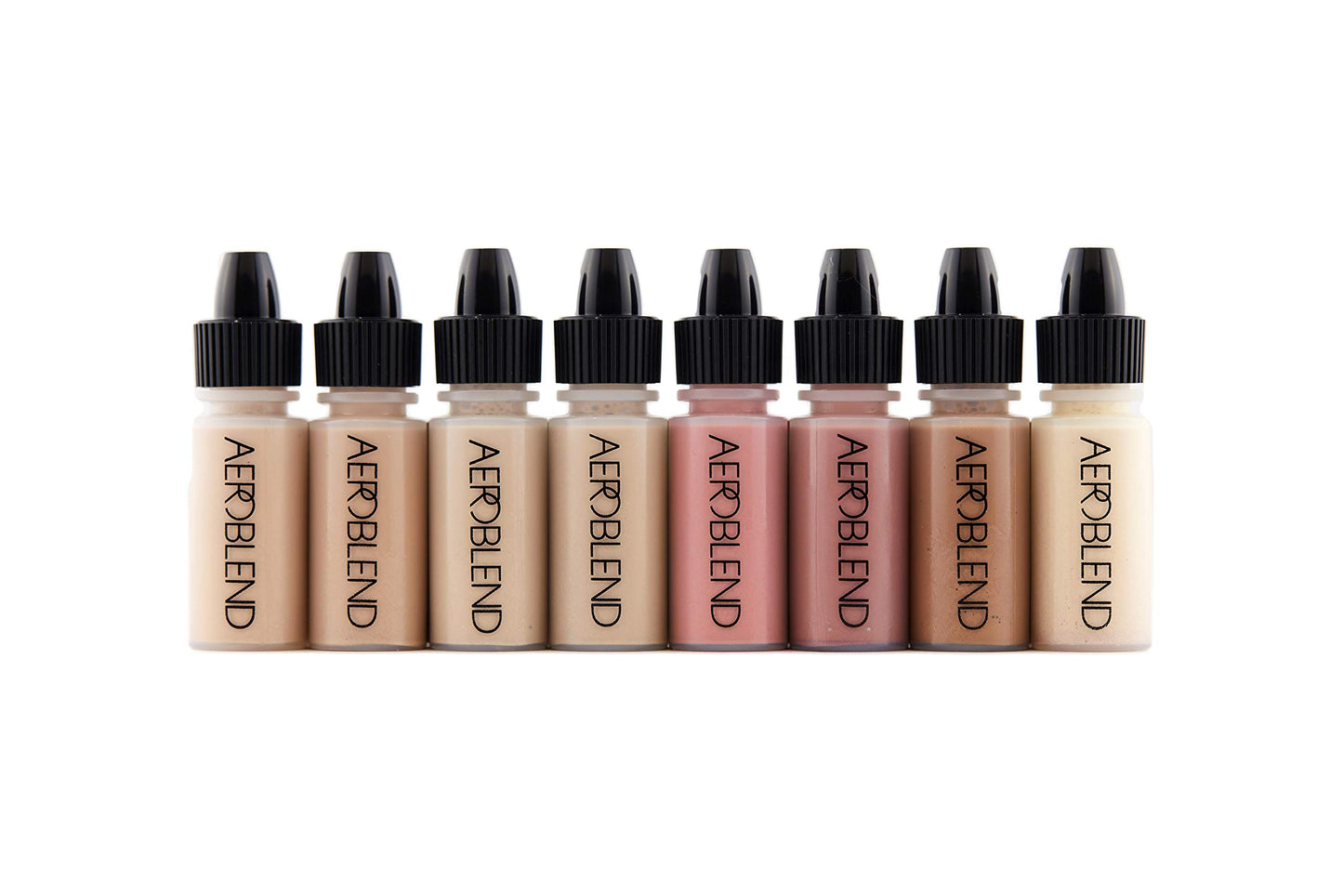 Aeroblend Airbrush Makeup Personal Starter Kit - Medium Foundation - With 8 Color Set