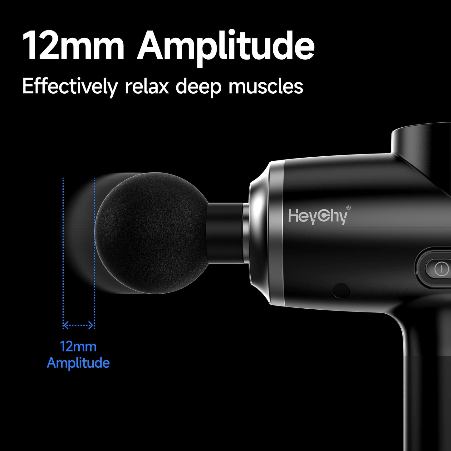 Percussion Massage Gun Deep Tissue with Heat and Cold, FSA Eligible Massager Gun for Back Neck Relief, Portable Muscle Massager with 12mm Amplitude for Home Gym, Athletes, Men Women, HSA Eligible