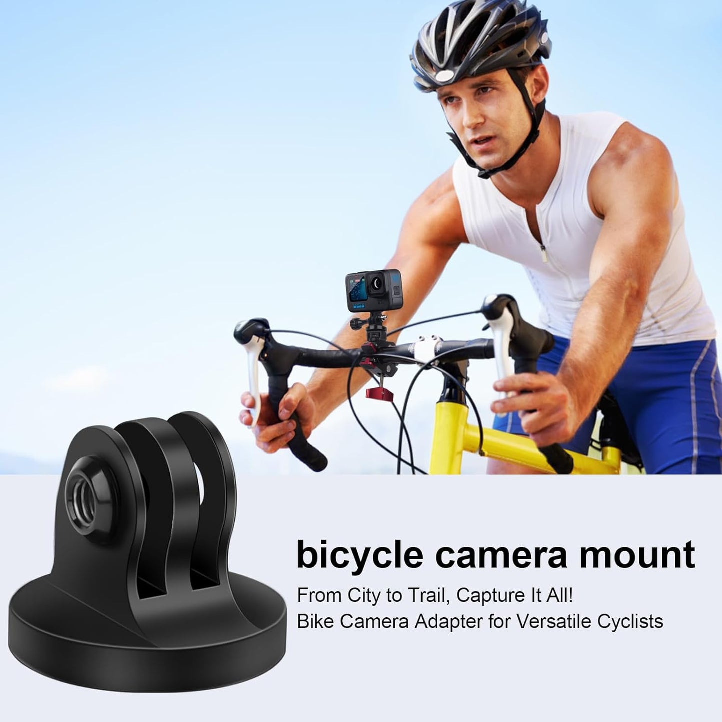 Mechrig 13/12/11/10/9,2 Pack 1/4"-20 Aluminum Tripod Mount Adapter for Gopro Hero Compatible with Standard Threaded