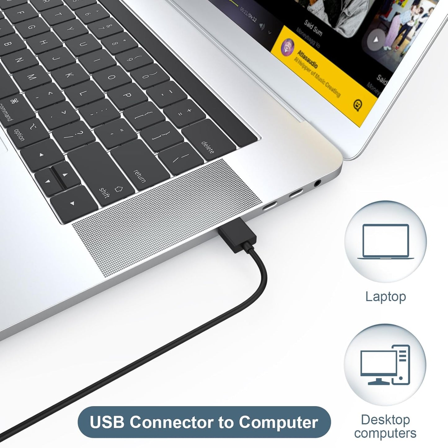 10FT Micro USB Power Cord Compatible with Amazon Fire TV Stick, Fire TV Cube Extra Long Charger Cable for Streaming