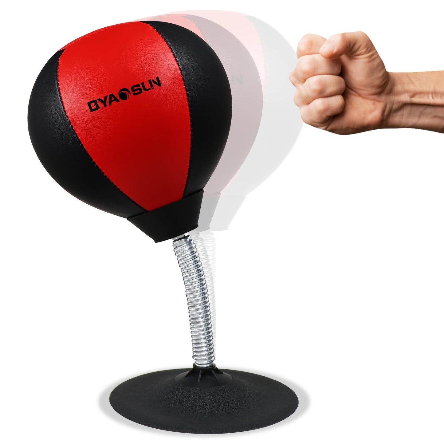 Desktop Punching Bag,Portable Strong Suction Cup Boxing Bag Speed Balls,for Home or Office Boxing Stress Relief Training,Fun Gift for Family or Boss or Coworker