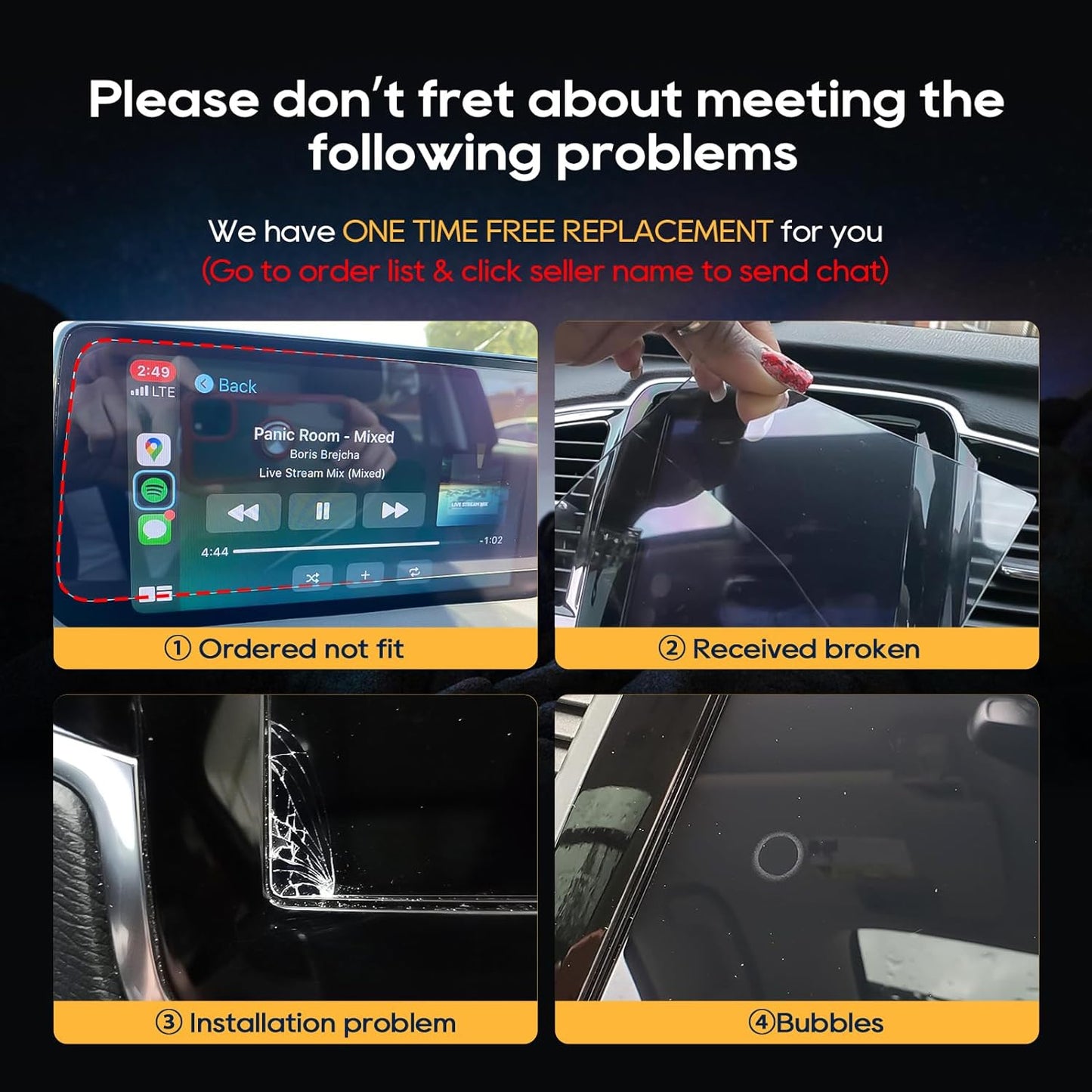 2023-2025 7 inch 9H LFOTPP For Pilot Screen Protector - Compatible with Pilot (LX/Sport) Touchscreen Tempered Glass