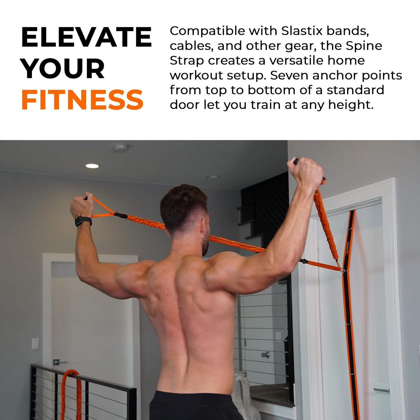 Stroops Spine Strap Door Anchor for Slastix Resistance Bands | Provides Multiple Attachment Anchor Points for Strength Training and Versatile Home Workouts