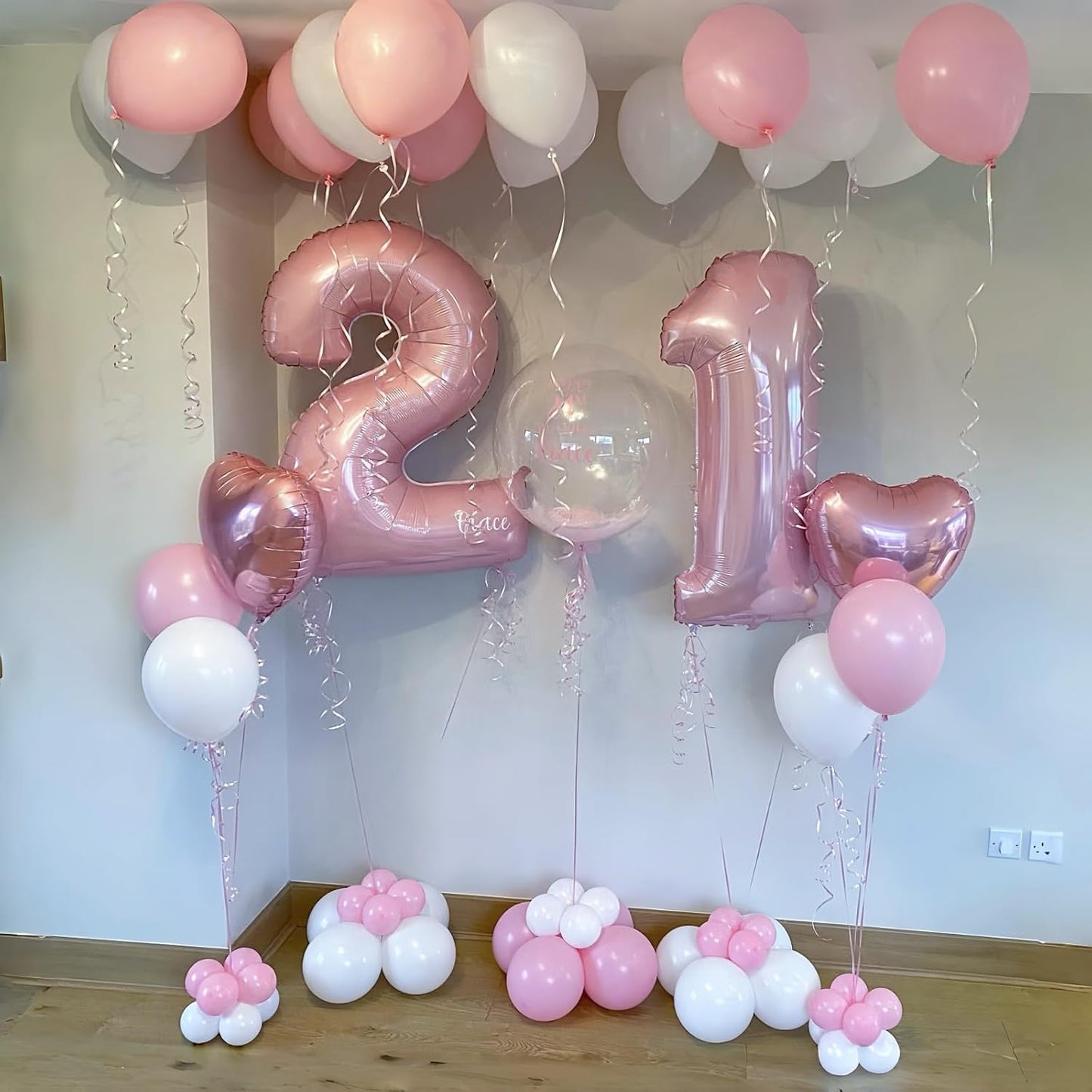 Skiennix 40-Inch Pastel Pink Number 2 Balloon - Large Foil Helium Balloon for 2nd Birthday & Graduation Celebrations