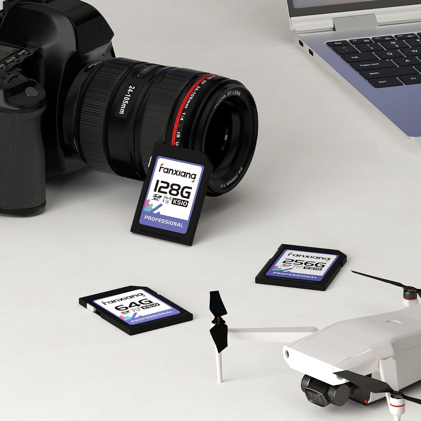 fanxiang 256GB C10, U3, V30, 4K 100/50 SDXC Memory Card SD Card, UHS-I, Full-HD & Video, Up to MB/s Read/Write