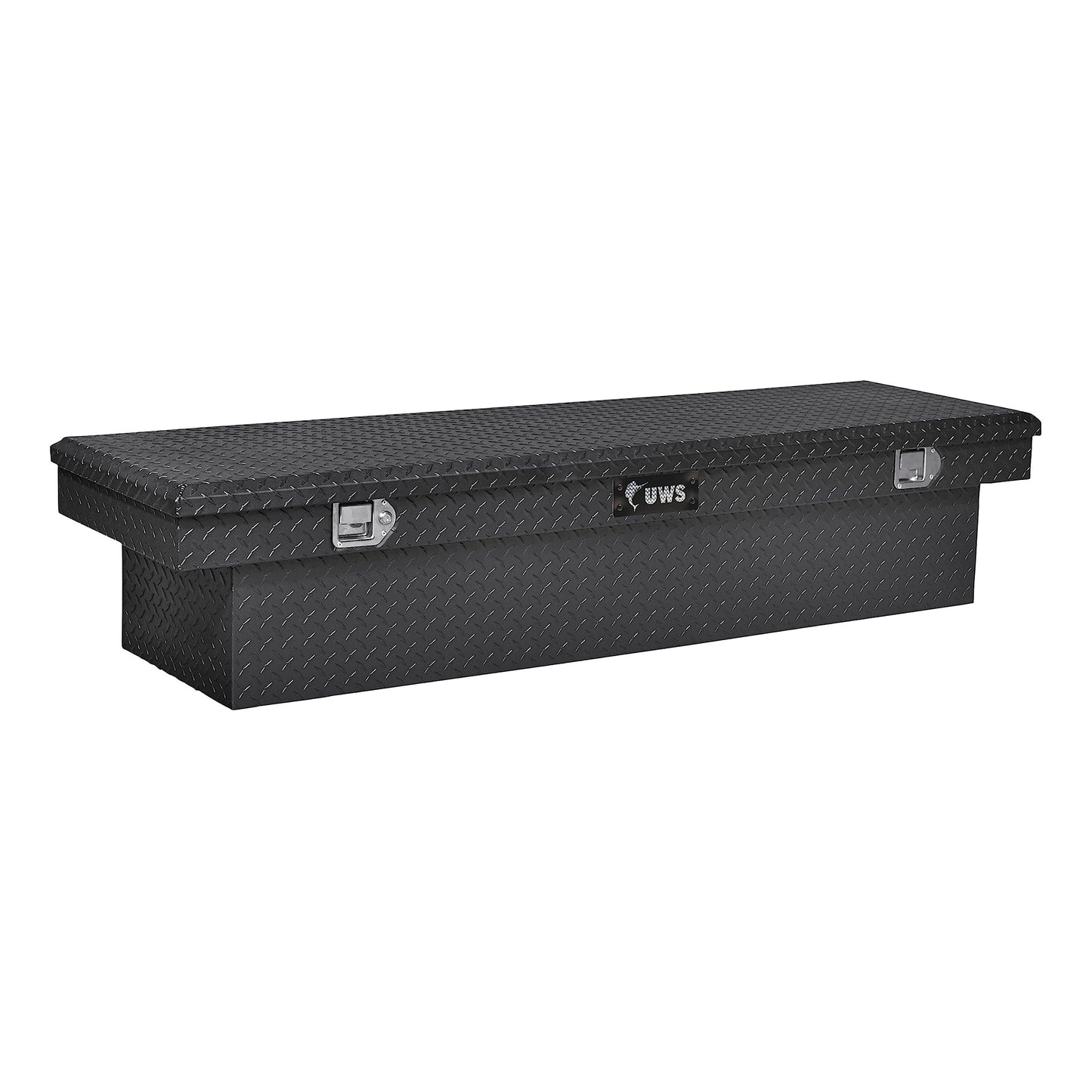 UWS EC10572 72-Inch Gloss Black Heavy-Wall Aluminum Truck Tool Box, RigidCore Lid
