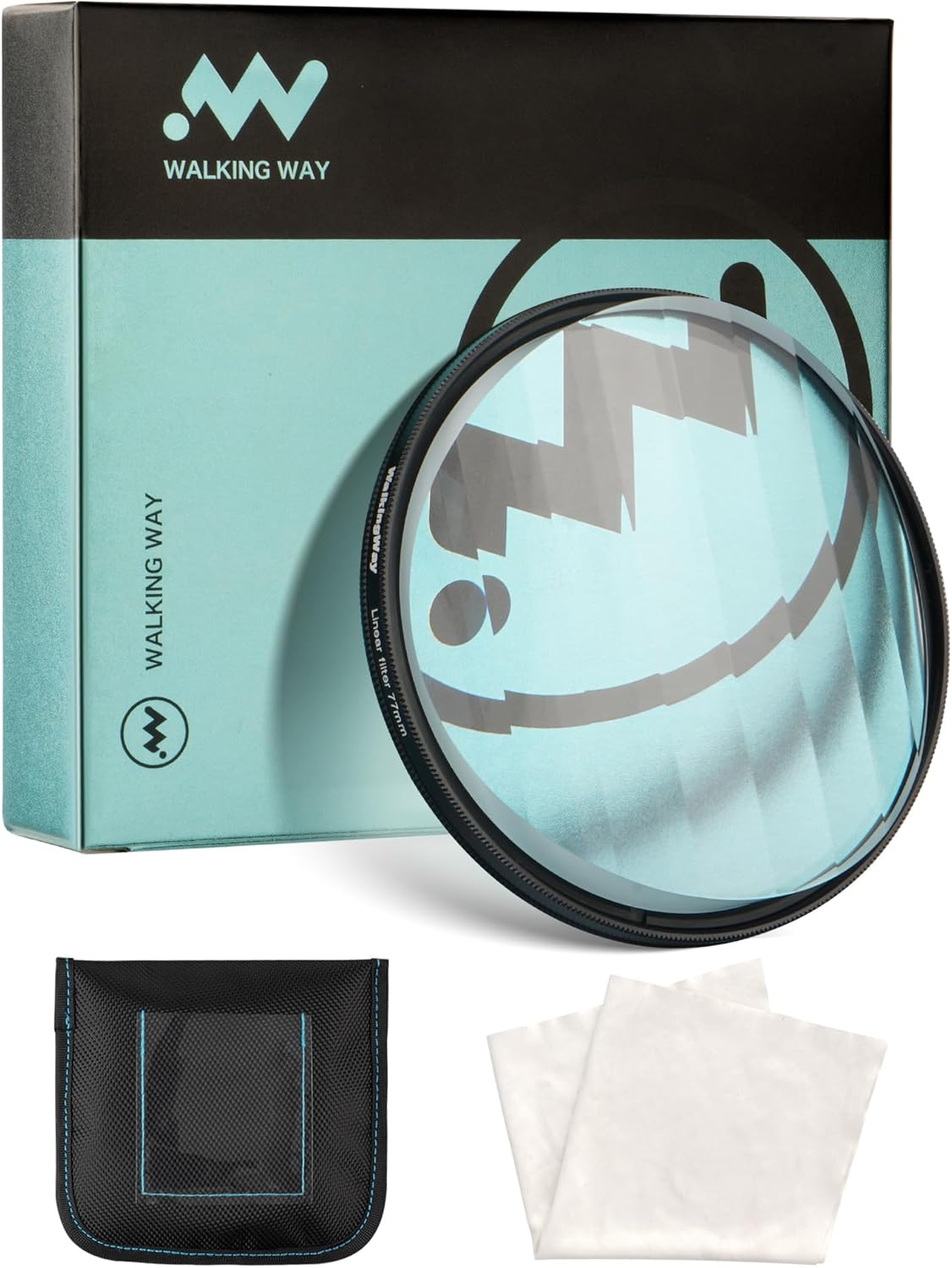 Walking Way 49mm Linear Prism Filter for Camera Lenses Creative Photography Premium Material with Foreground Blur