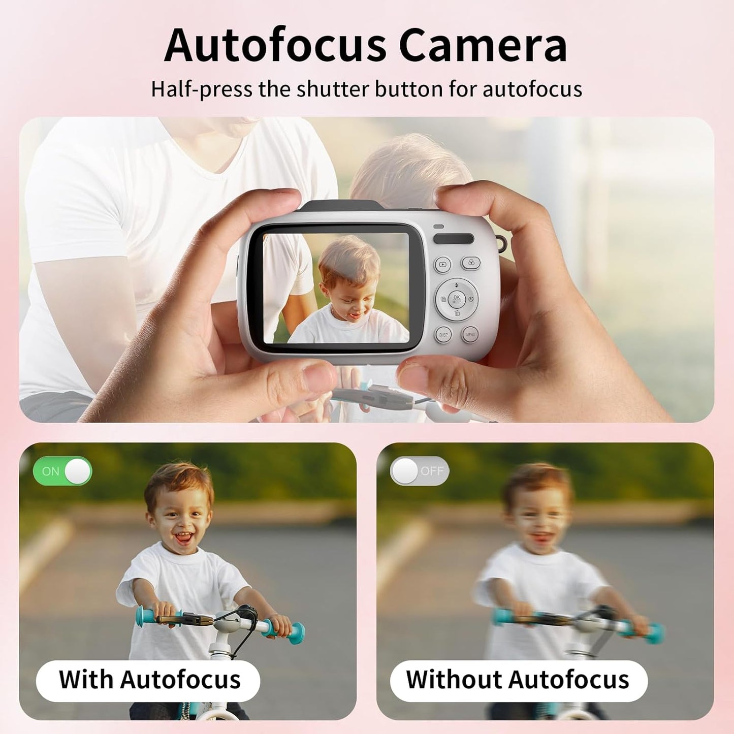 KOMERY 4K 64MP 18X 2.8'' WellTone Digital Camera Kids Video Photography Cameras, Compact Zoom Point and Shoot
