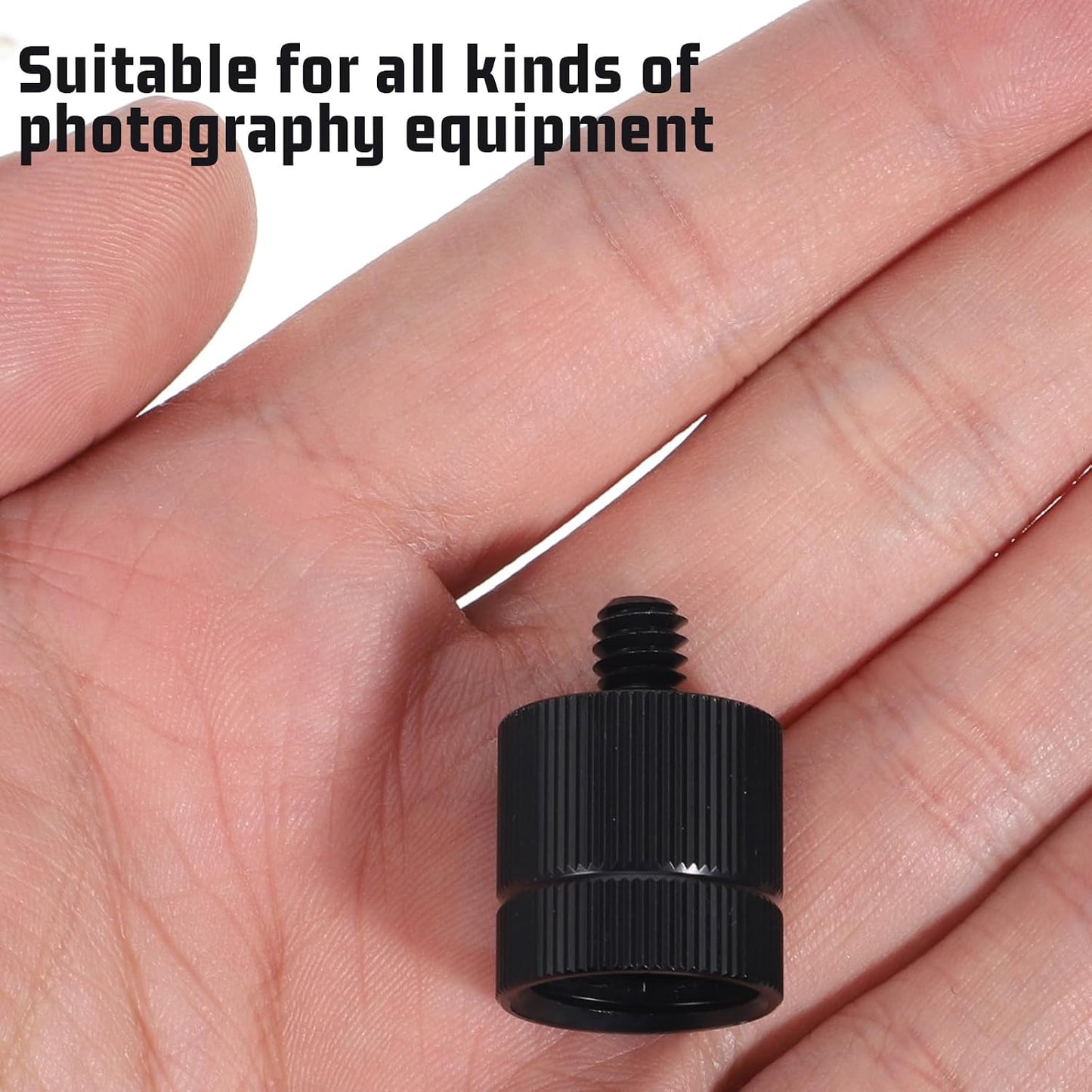 Xyembu 2PCS 5/8-11 1/4 Tripod Adapter Female to Male Laser Level Tripod Conversion Thread for Various Photography