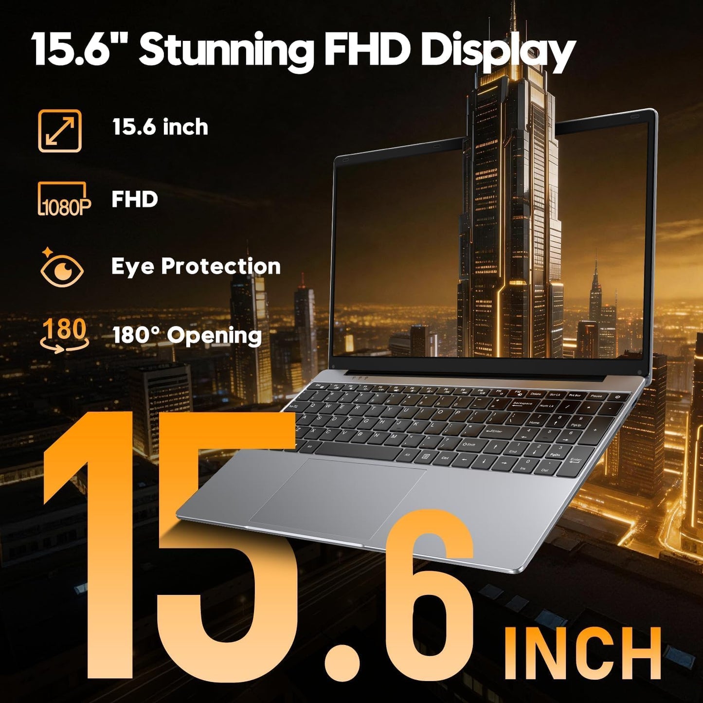 HILLSUSU 2026 Premium 15.6" FHD Business Laptop Computer, 16GB RAM 512GB SSD, Core i5, Windows 11 Pro, Pre-Installed Office, Backlit Keyboard, Numeric Keypad, Slim Student Notebook PC, Gifts for Men