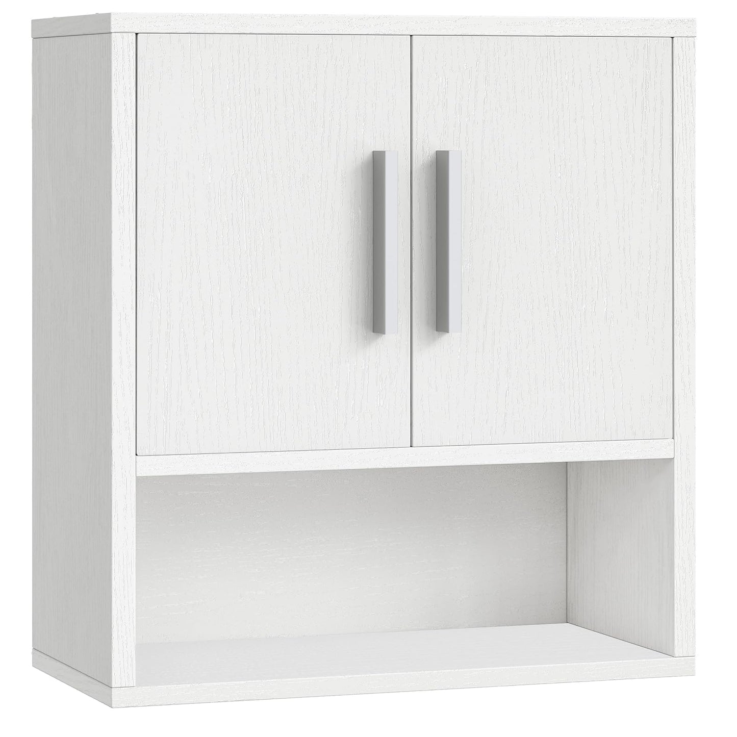HOOBRO Bathroom Wall Cabinet, Medicine Cabinet, 15 x 7.1 x 16.1Inches, Adjustable Shelf, Over The Toilet Wall Storage Cabinet, for Bathroom, Bedroom, White