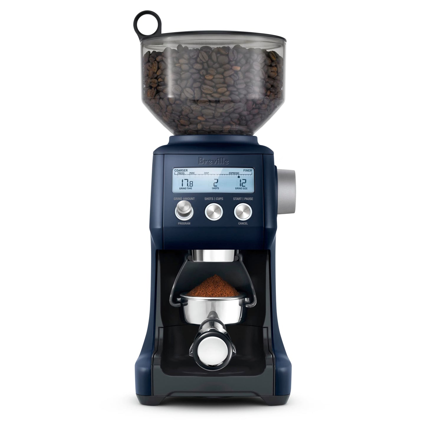 Breville BCG820DBL Smart Grinder Pro for Coffee and Espresso, Damson Blue