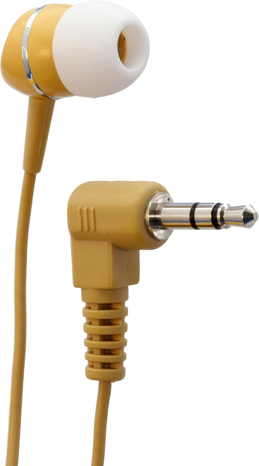 Scan Sound, Inc. 1-Bud 3.5mm MP3 Single-Ear Stereo Earphone w/ Plug and Soft Rubber eartip for Players, Tablets, Mobile