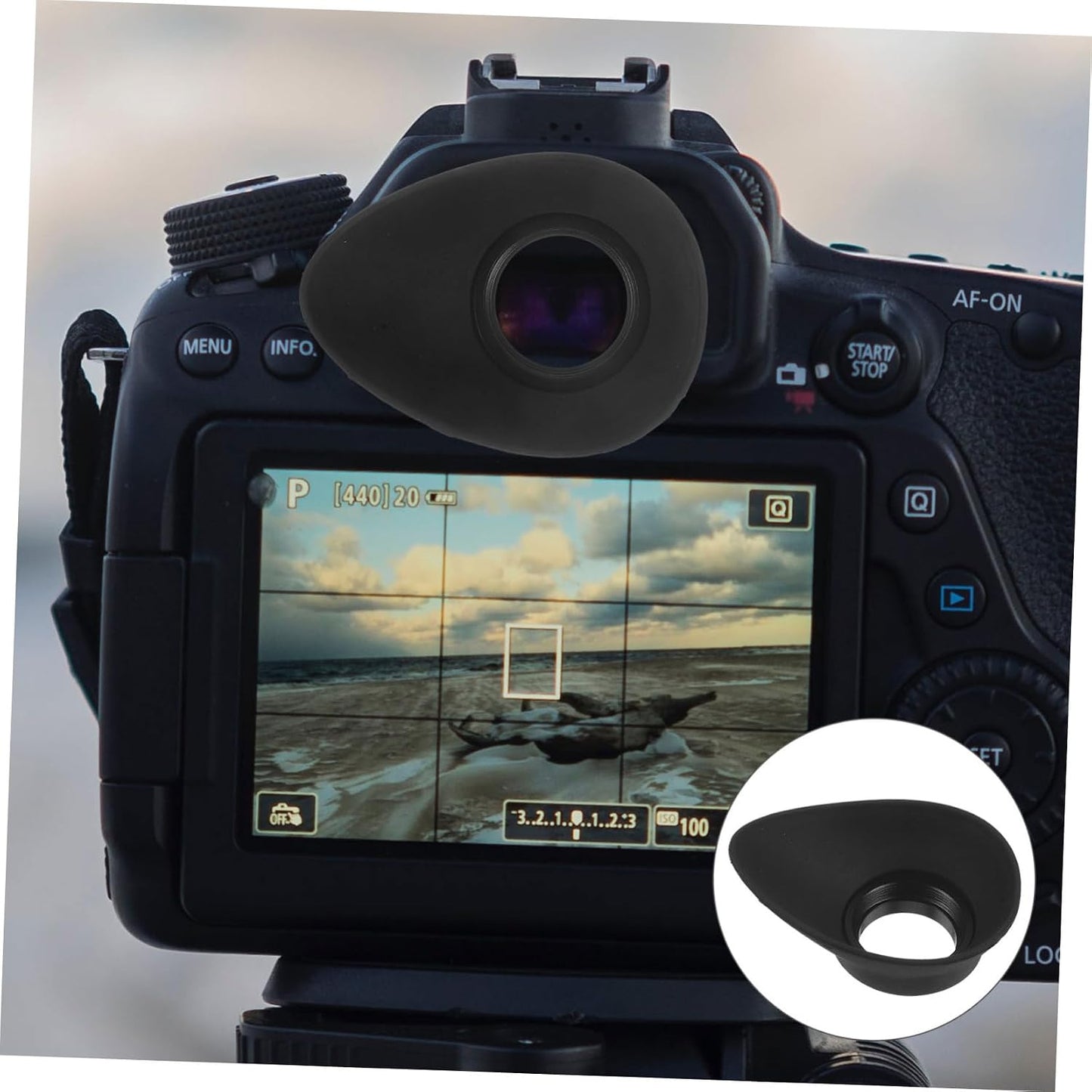 Durable Eyecup Replacement for Enhanced Comfort - Compatible with Multiple Camera Models