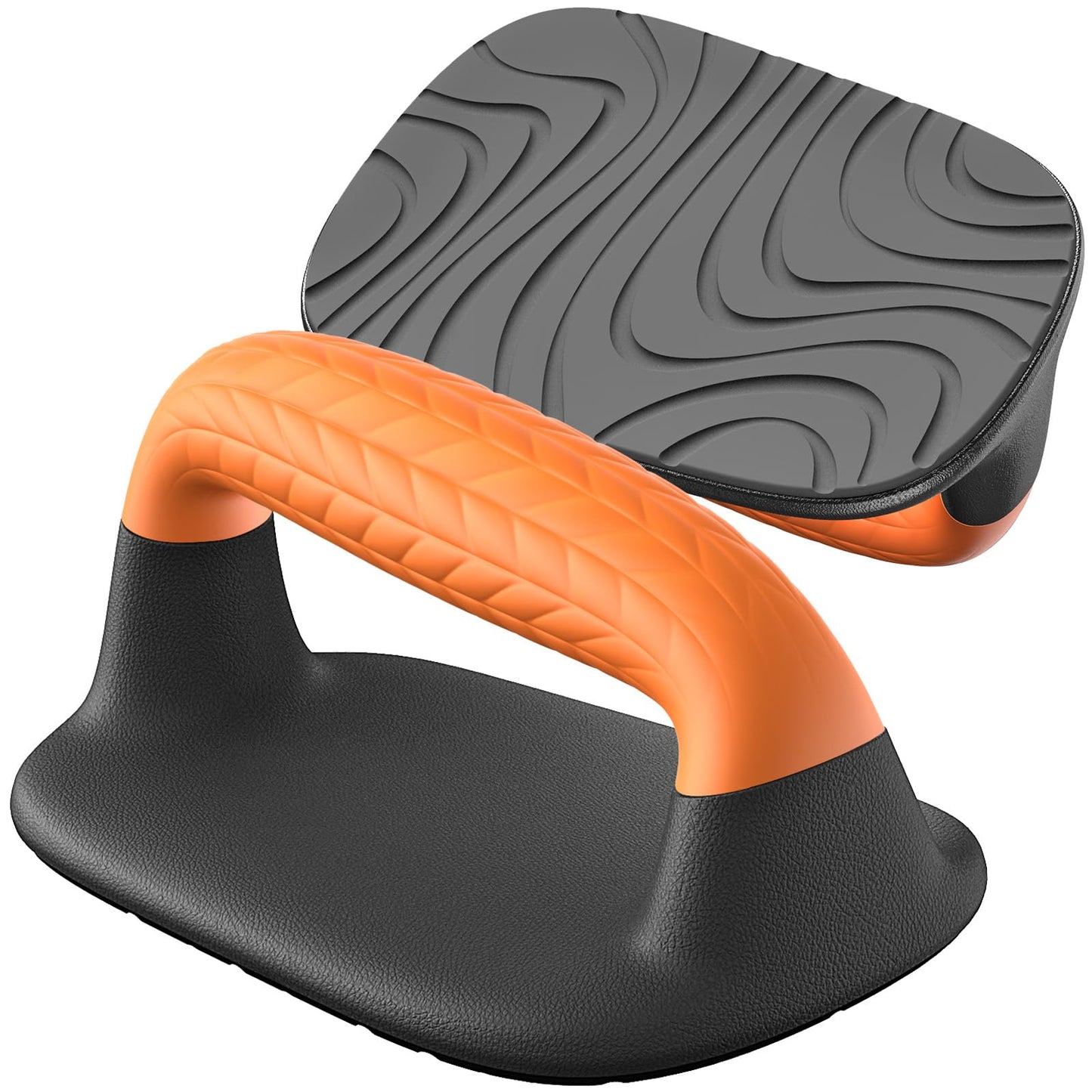 SELEWARE Push Up Bars, Non-Slip Pushup Stands with Ergonomic Soft Rubber Handles, Strength Training Push Up Handles for Floor Exercise, Home Gym Calisthenics Equipment for Men & Women (Black & Orange)