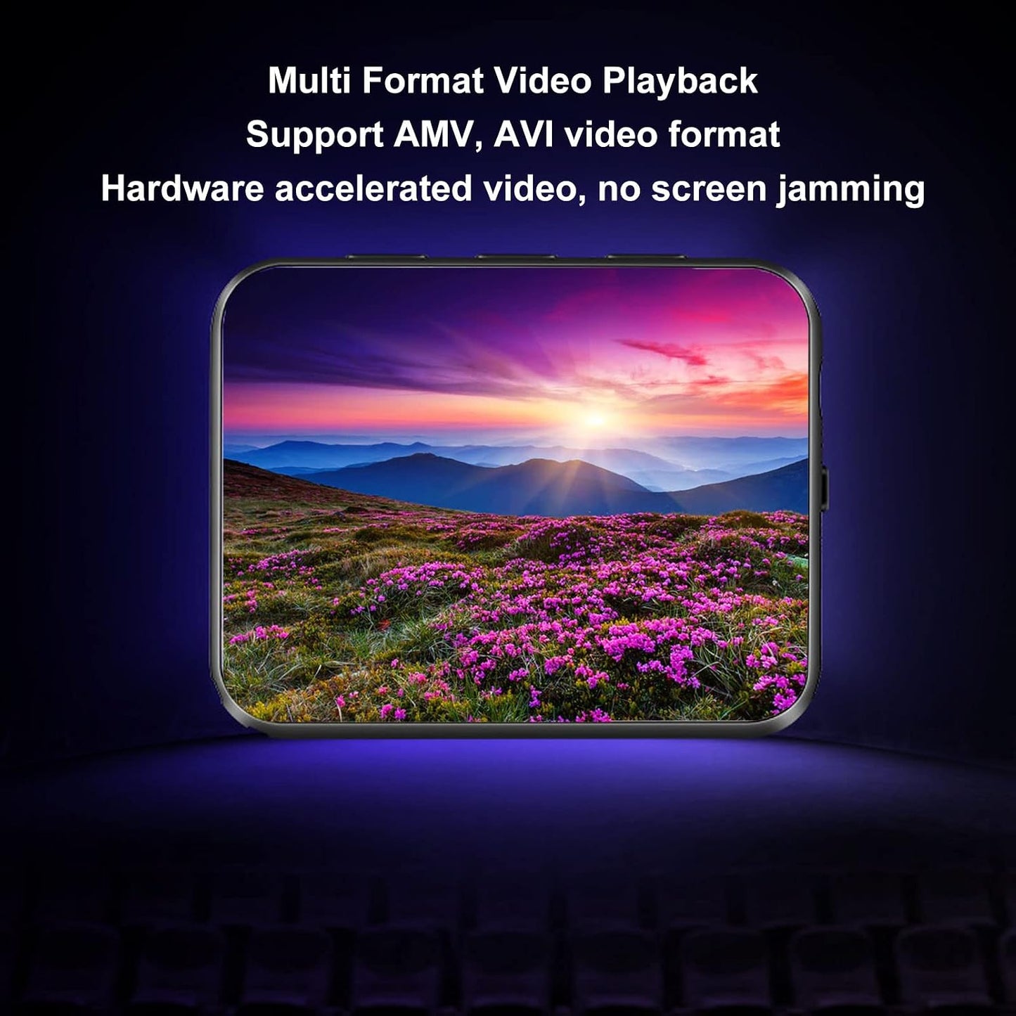 Dilwe 8G MP3 1.8 Inch Mp3 Player with Bluetooth, Player with Pedometer and Speaker, Portable HiFi Digital Music Player