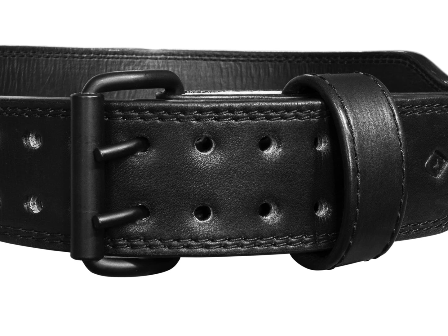 Gymreapers Leather Weightlifting Belt for Bodybuilding, Squatting, Lower Back Support & Back Pain - Real Leather, Adjustable Buckle Sizing - Men Women