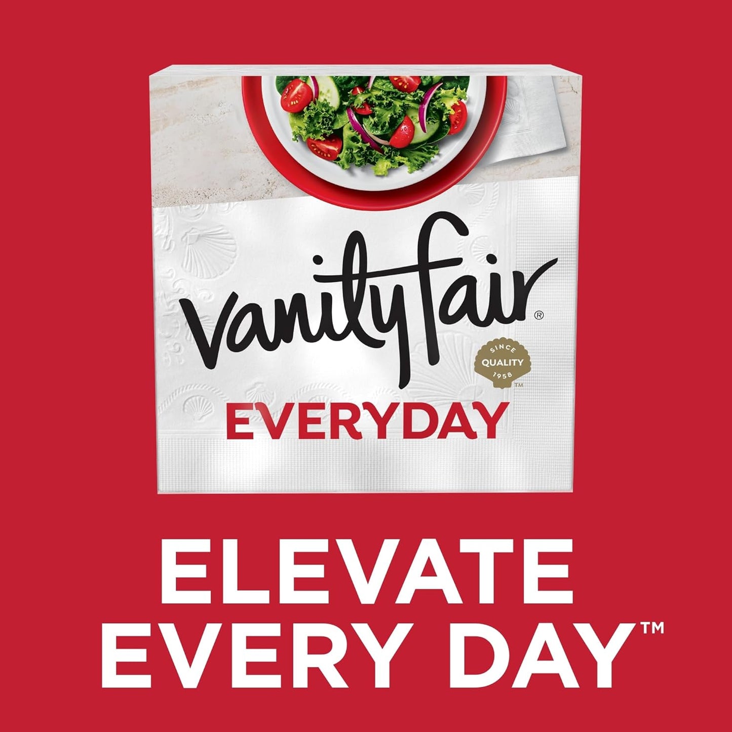 Vanity Fair Everyday Paper Napkins - Soft & Smooth Disposable Napkins | 400 Count for All Meals