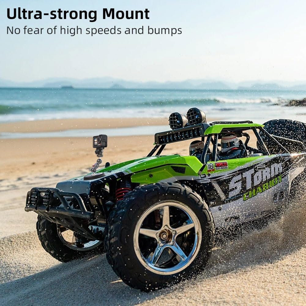 SKEZN 1/4" 2 13/12/11/10, 6/5 Pro/4, 360 X5/X4 Strong Magnetic Camera Mount, Car Outside Magnetic Camera Mount