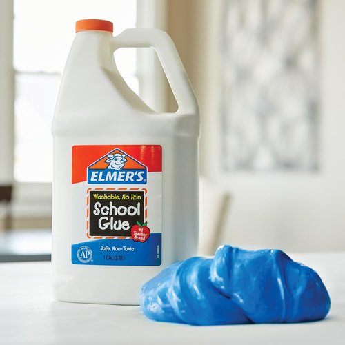 Elmer's White Liquid School Glue - Safe & Washable 1 Gallon | Ideal for Arts & Crafts Projects