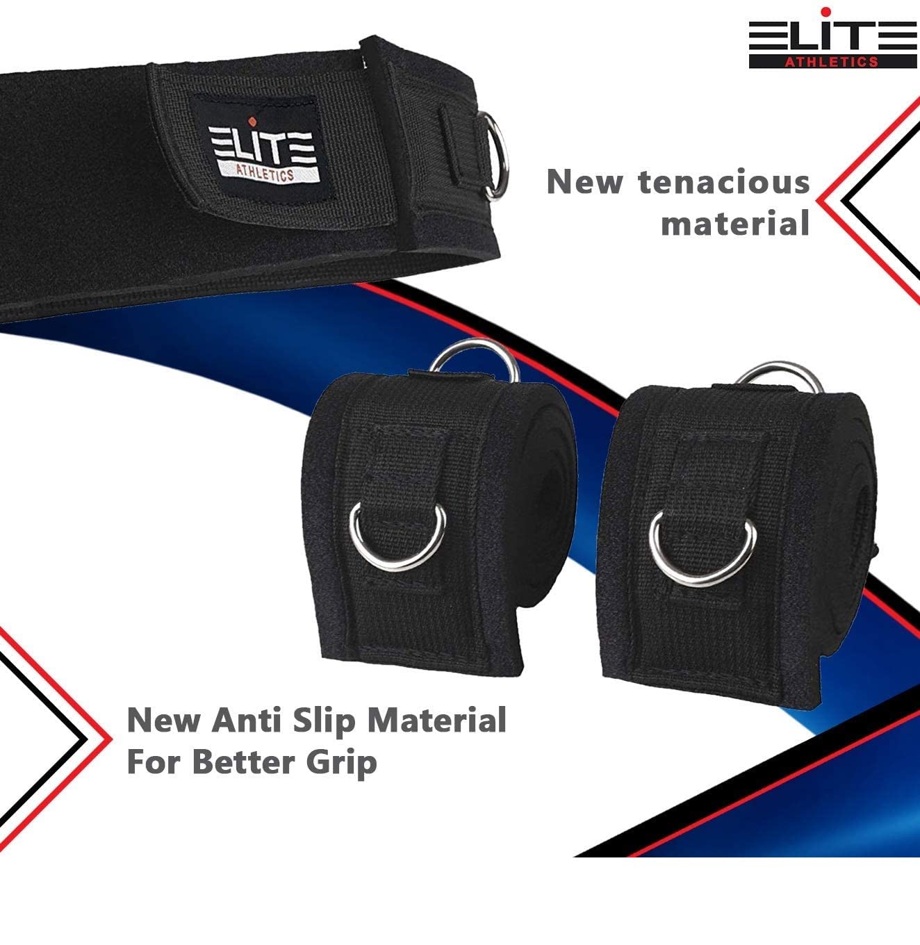Elite Supplies 11 Pieces Speed Agility Strength Leg Resistance Bands - for All Sports & Exercise Fitness Fast Sprinting, Explosive, Agile, Strength, Endurance