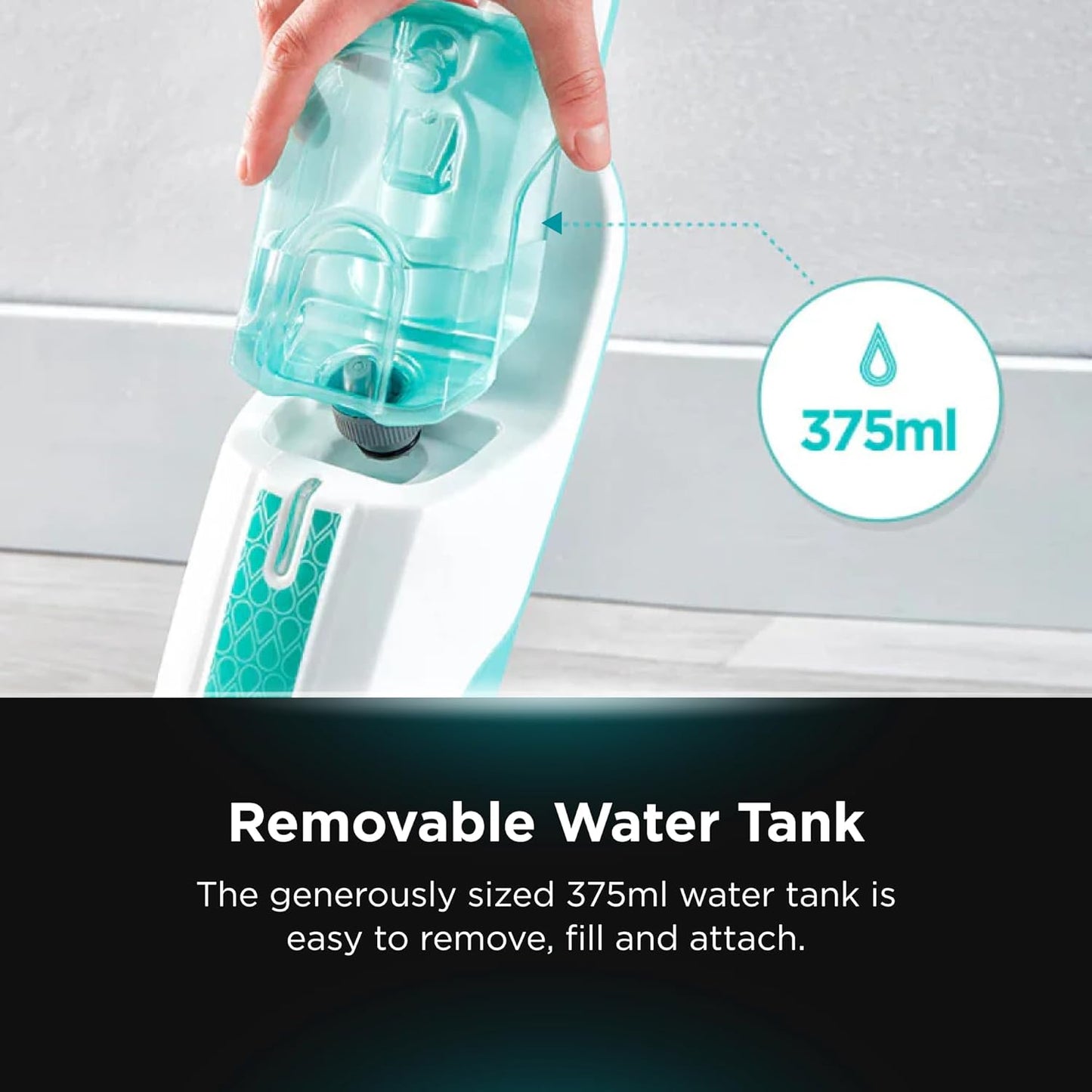 Shark Steam Mop - Hard Floor Cleaner with XL Removable Water Tank & 18-Foot Power Cord | White S1000A