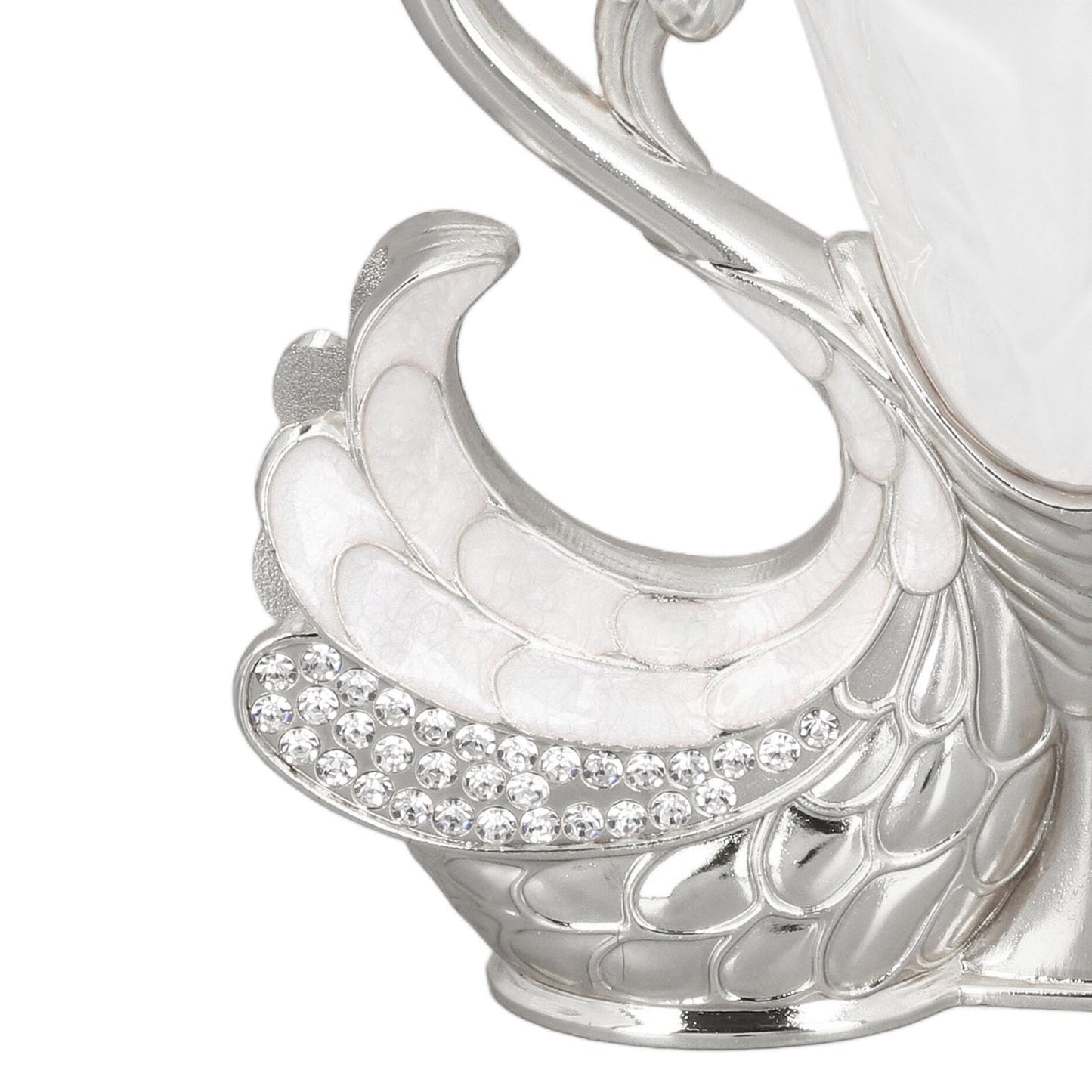 Coffee Dessert Spoon Fork Set, Swan Base Holder Dinnerware Set with 6 Spoons, Luxury Exquisite Elegant Swan Shape Spoon Holder, Zinc Alloy Decorative Swan Flatware for Coffee