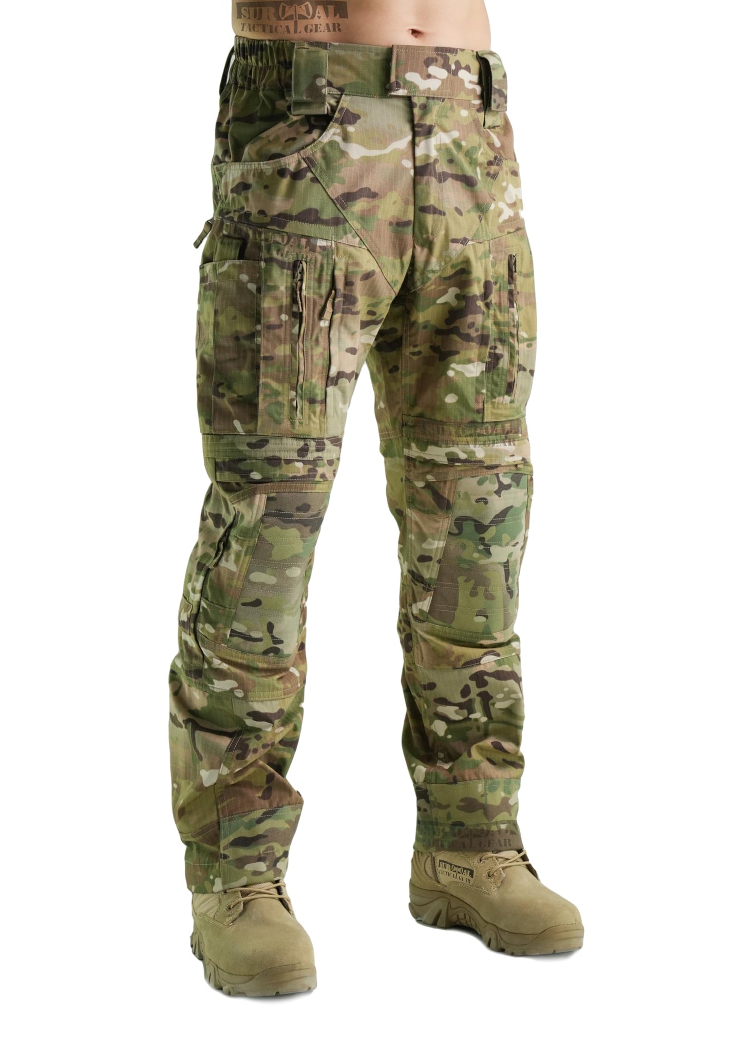 ZAPT Gen3 Combat Pants with Knee Protection System (Camo, Medium)