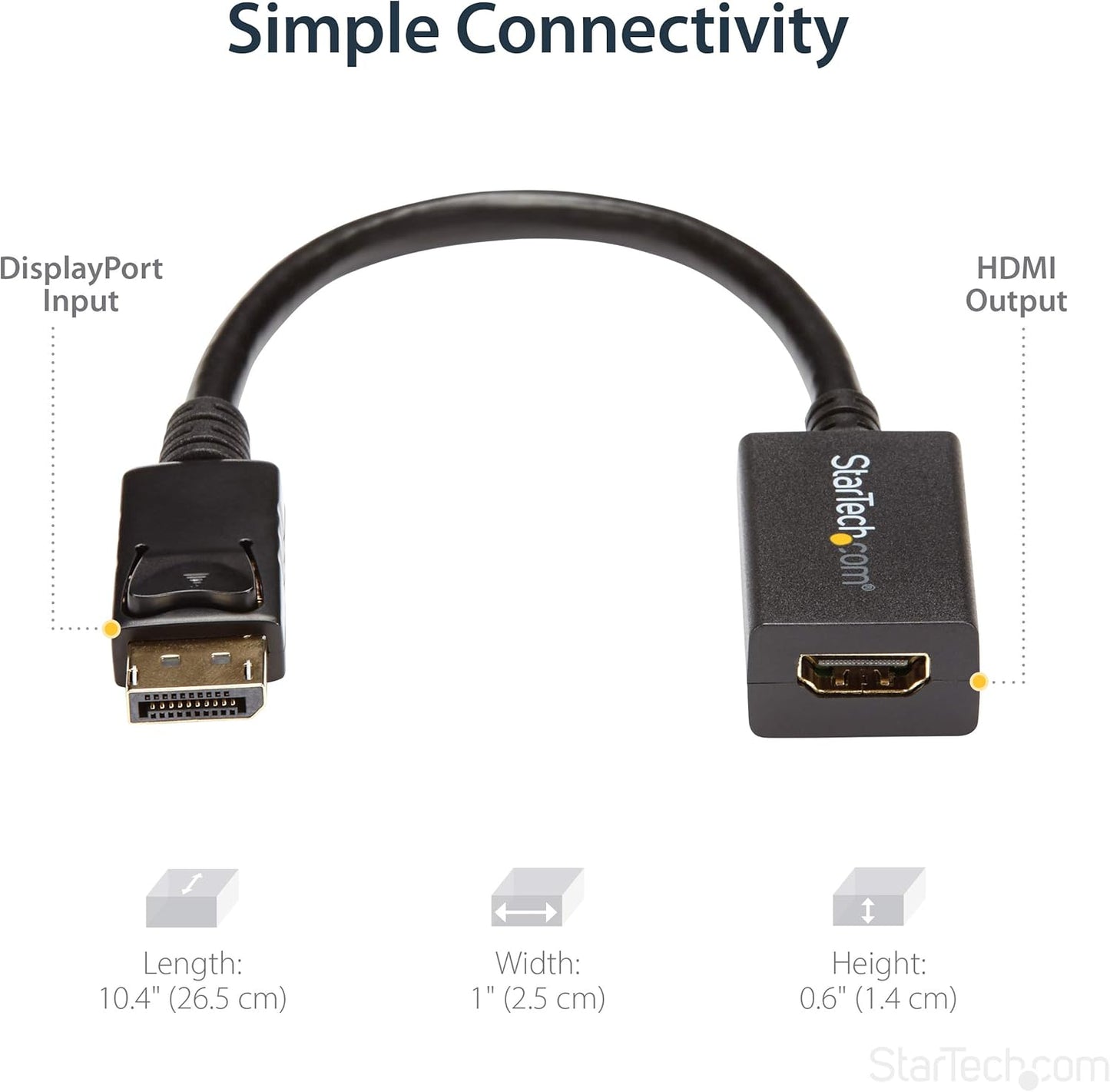 DP2HDMI2 StarTech.com DisplayPort to HDMI Video Adapter Converter