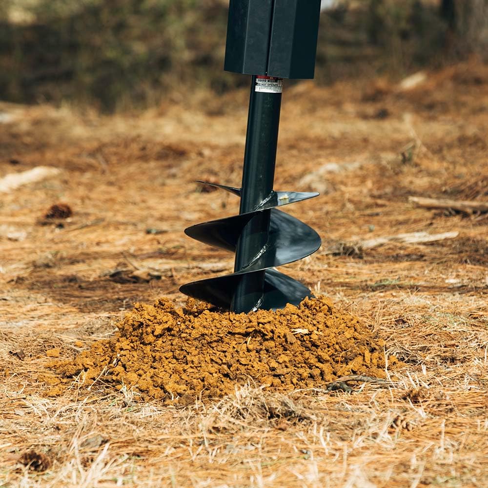 Titan Attachments 9" Auger Bit for 3 Point Post Hole Digger, 24" Drilling Depth with Fishtail Point, HD Steel, Digging Bit Only