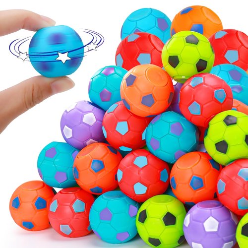 80PCS Fidget Spinner Soccer Balls Sports Party Favors Bulk for Kids 4-8 8-12 Summer Goodie Treat Bag Stuffers Classroom Treasure Toys Carnival Prizes Pinata Fillers Birthday Return Gifts End of Year