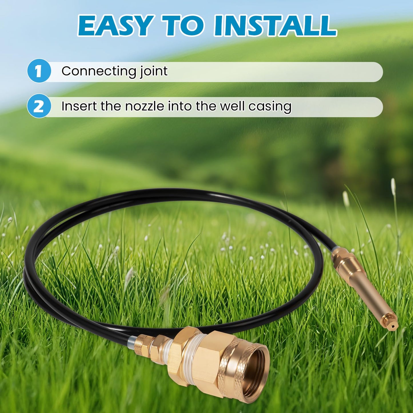 Sulfur Stop System for 2", 3", 4"+ Wells, 24-Hour Say Goodbye to Rotten Egg Smell& Sulfur Smell | Chemical Free, Easy to Install, Maintenance Free