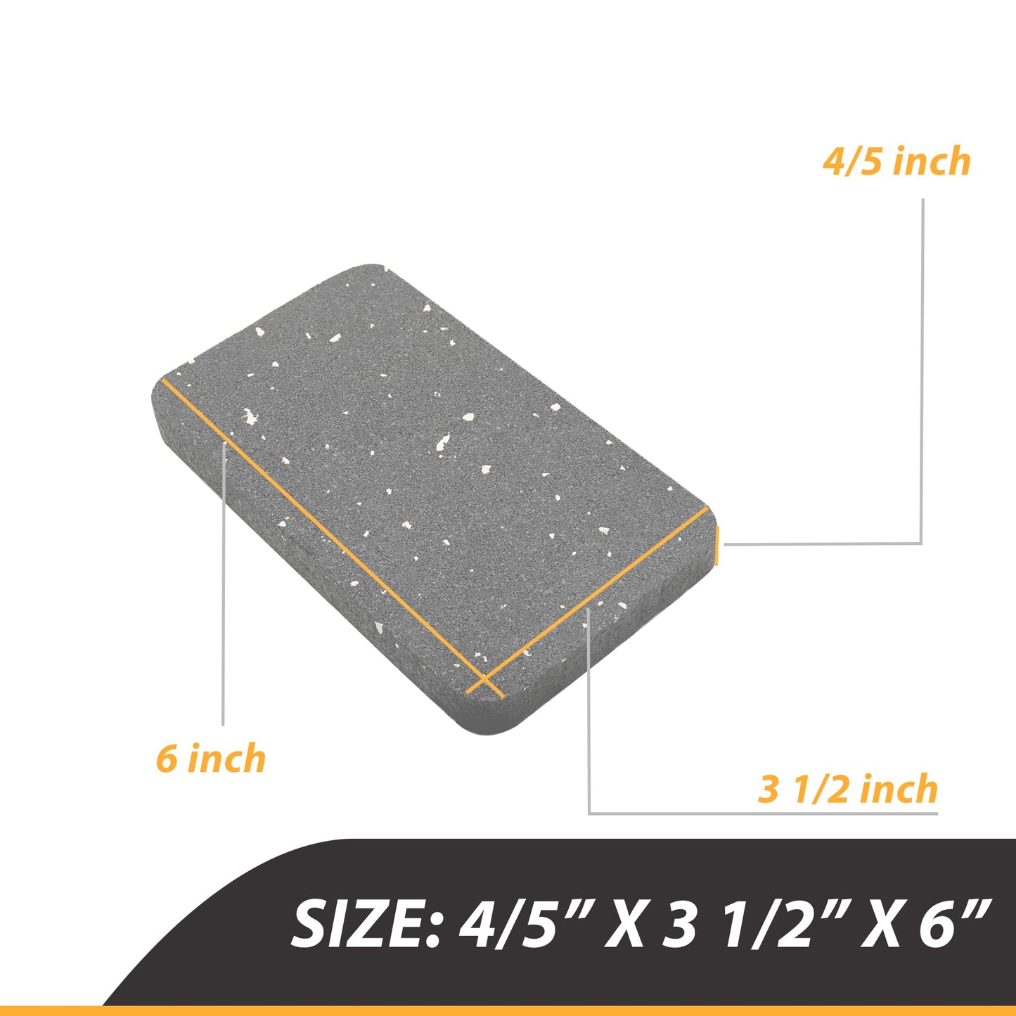 TEKDOE Thick Rubber Treadmill Mat Pads, for Noice Reduce, Anti Vibration, Floor Protection of Exercise Equipment, Stationery Bike, Rowing Machine and Home Gym Station ( 6 inch Length, 3 1/2 inch Width)