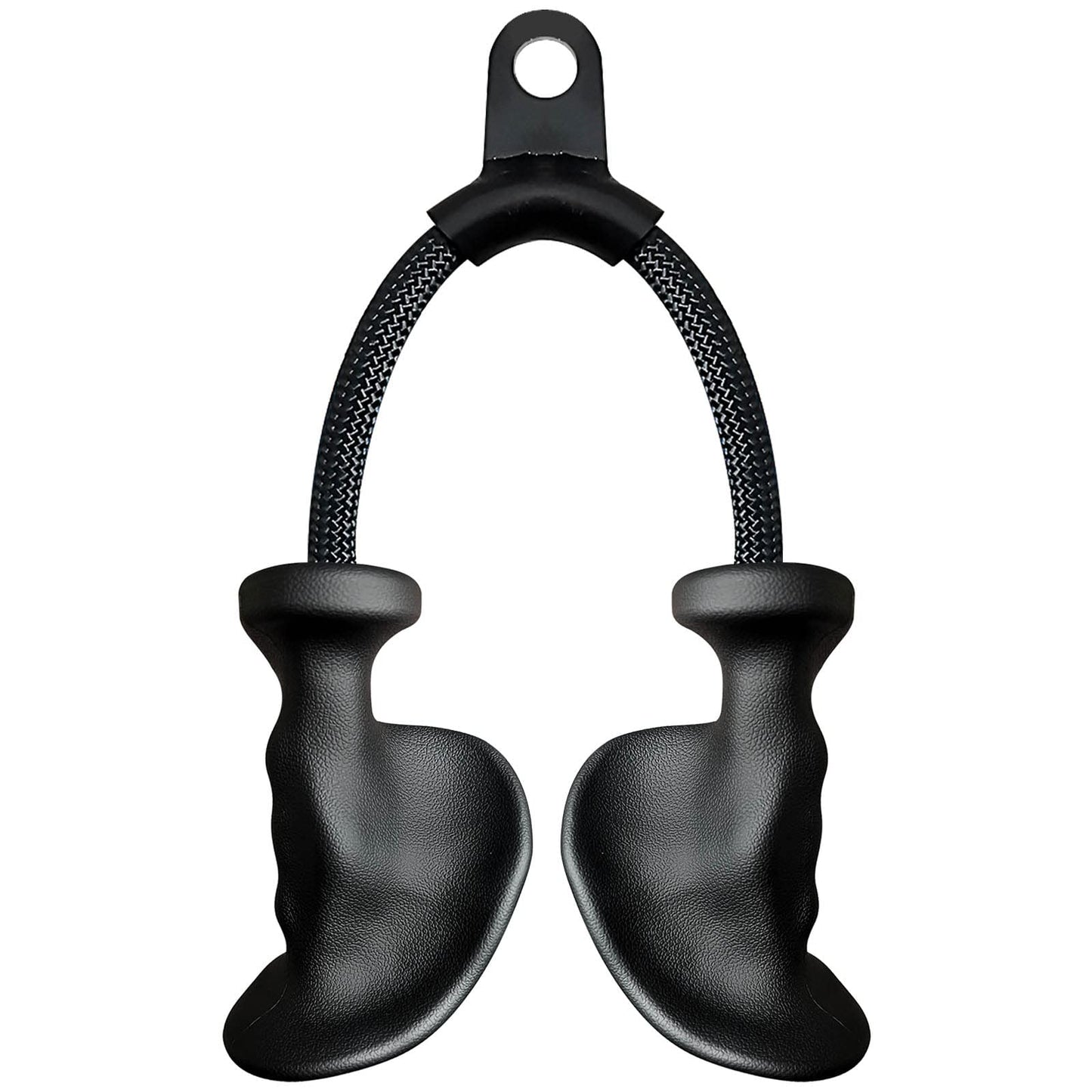 Ergonomic Tricep Rope Pull Down Attachment, Upgraded Long Triceps Rope Cable Attachments for Gym, Lat Pull Down Bar for Cable Machine, Tricep Lat Pulldown Workout Cable Attachments (HAND ROPE-01)