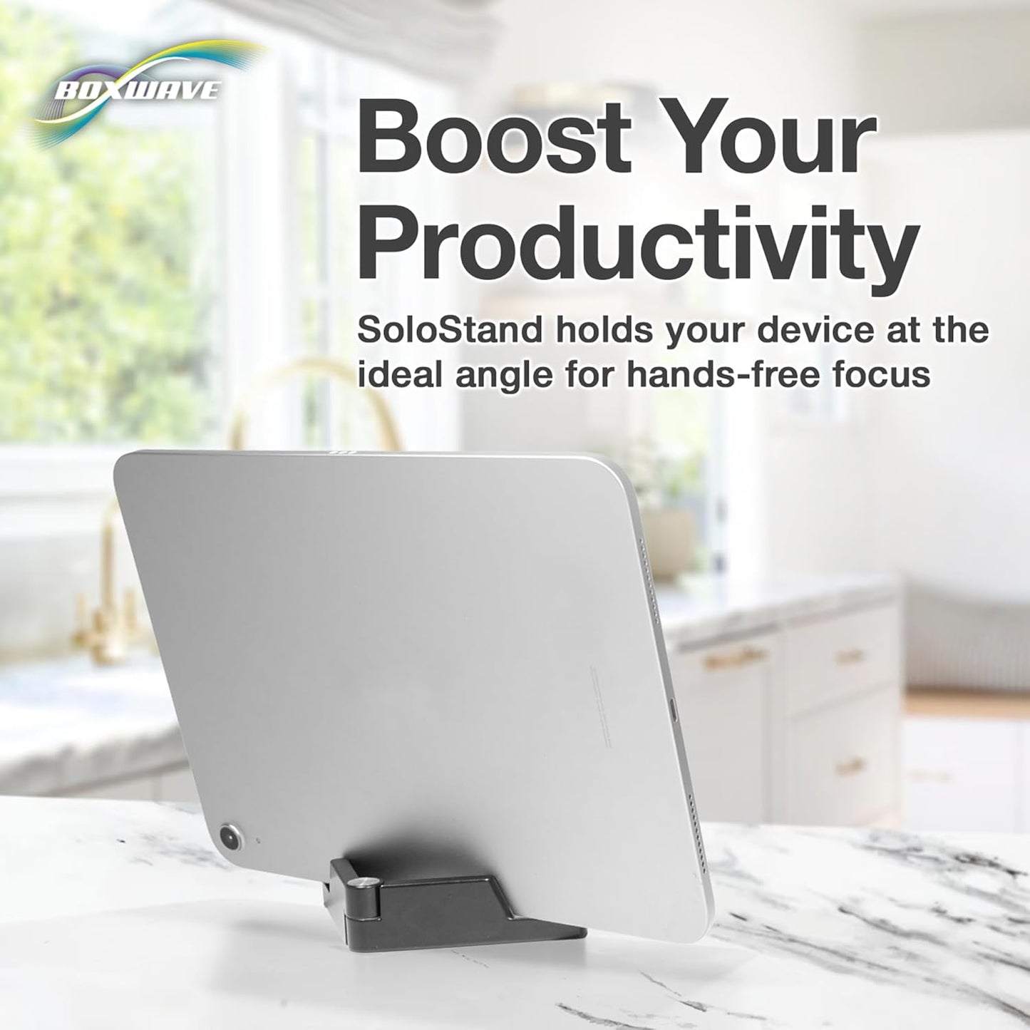 BoxWave (4K) Stand and Mount Compatible with Google TV Streamer - Desktop Aluminum SoloStand, Adjustable Hands-Free