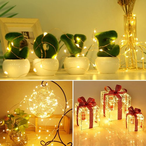 Kolpop 12 Pack LED Fairy Lights - Battery Operated Mini Twinkle String Lights | Waterproof for Christmas & Parties