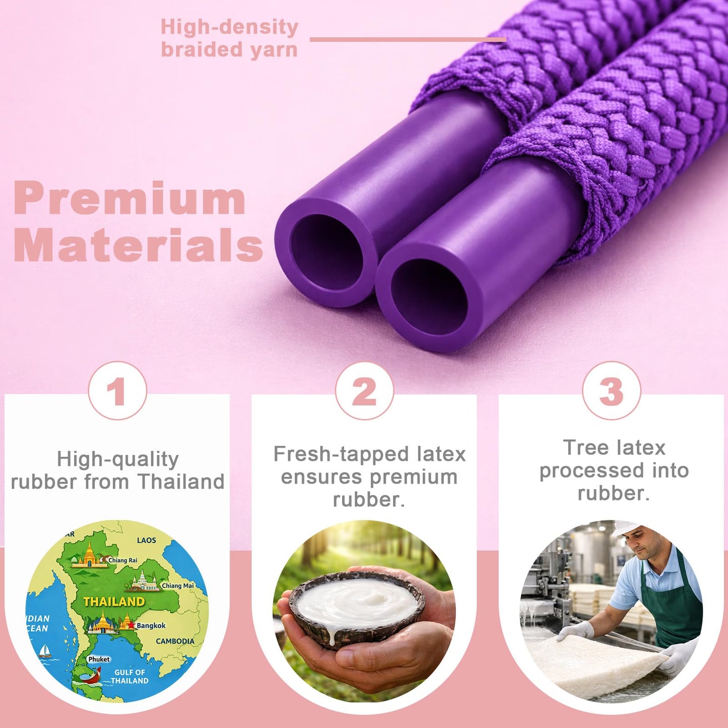 2026 New Pedal Resistance Band with Handles, Adjustable Detachable Multifunction Pedal Resistance Band, Thai Natural Rubber Tension Rope for Abs, Arms, Waist, Legs & Home Fitness